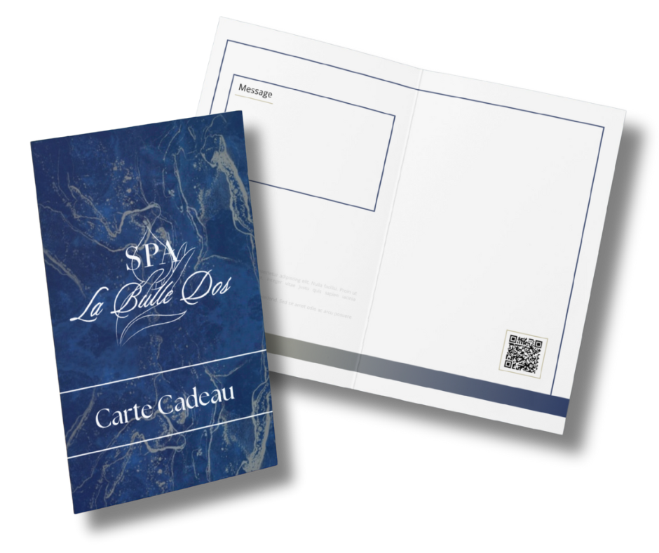 Carte Cadeau Spa La Bulle Dos