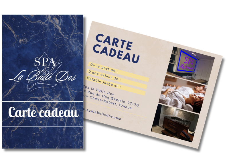Carte Cadeau Spa La Bulle Dos